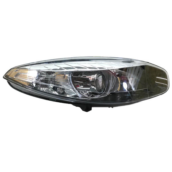 Rechter Scheinwerfer Renault Fluence 2013-16 | 26010-1331R, mit Projektorlinse, elektrischem Leuchtweitenregulierungsmotor, schwarzer Innenrahmen