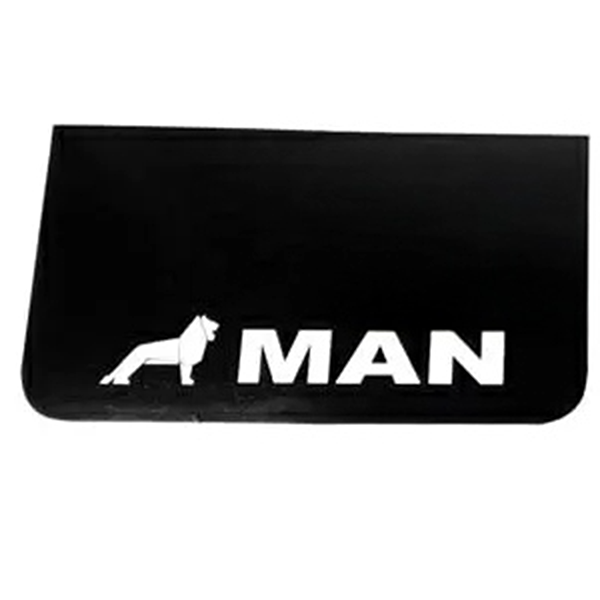Schmutzfänger Spritzschutz MAN Logo weiß 36x64cm