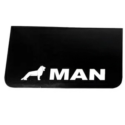 Schmutzfänger Spritzschutz MAN Logo weiß 36x64cm