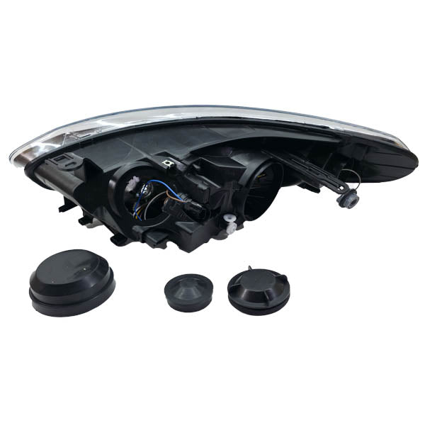 Rechter Scheinwerfer Renault Fluence 2013-16 | 26010-1331R, mit Projektorlinse, elektrischem Leuchtweitenregulierungsmotor, schwarzer Innenrahmen