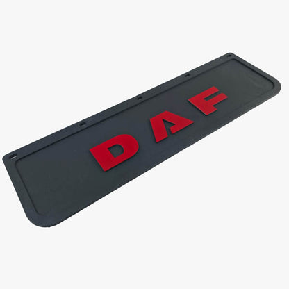Spritzschutz Schmutzfänger Frontstoßstange DAF rot Schrift 600x180mm