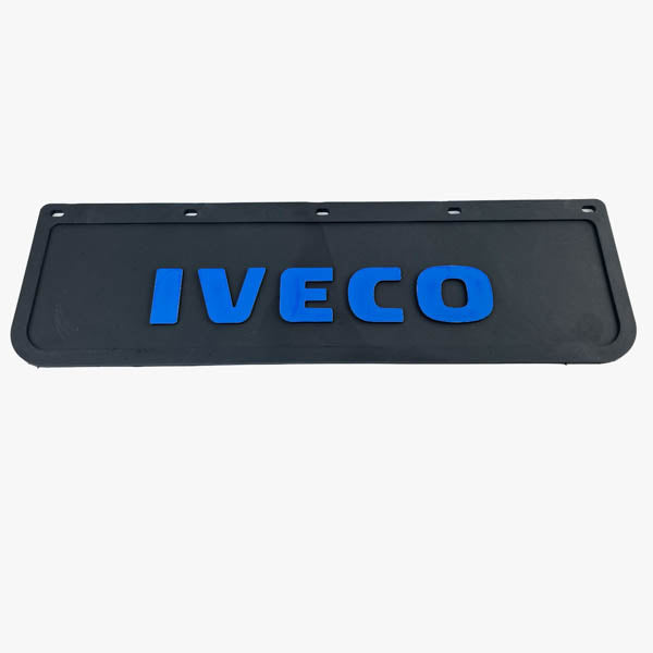 Spritzschutz Schmutzfänger Frontstoßstange Iveco blau Schrift 600x180mm