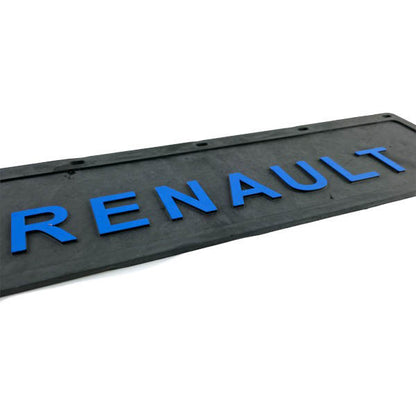Spritzschutz Schmutzfänger Frontstoßstange Renault blau Schrift 600x180mm
