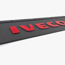 Spritzschutz Schmutzfänger Frontstoßstange Iveco rot Schrift 600x180mm