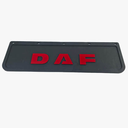 Spritzschutz Schmutzfänger Frontstoßstange DAF rot Schrift 600x180mm