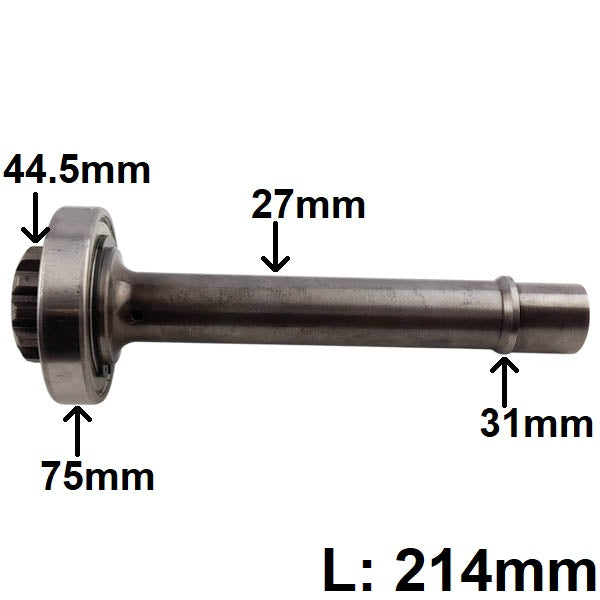 Kippwelle PTO 214mm Getriebe ZF 16S160 15220160213