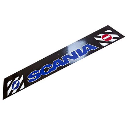 Schmutzfänger Spritzschutz Sattelzug Scania blau auf schwarz 40x240cm