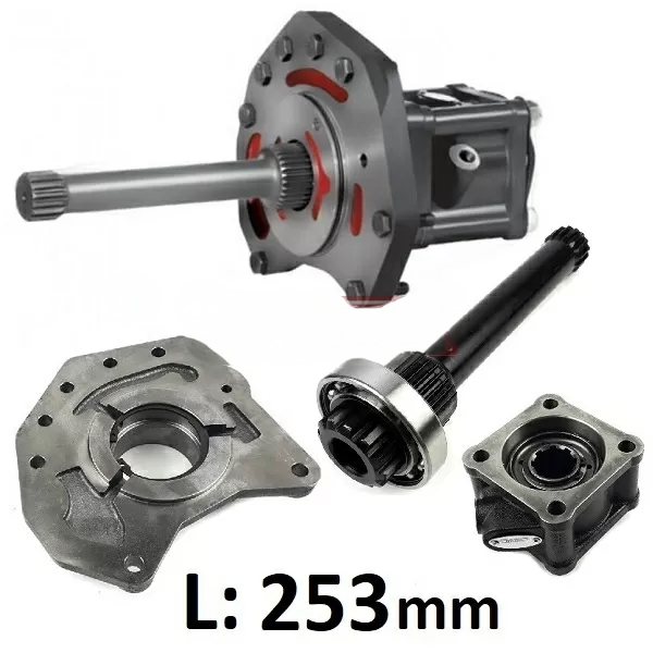 Nebenabtrieb Kippanlage Mercedes Actros Axor Welle 253mm