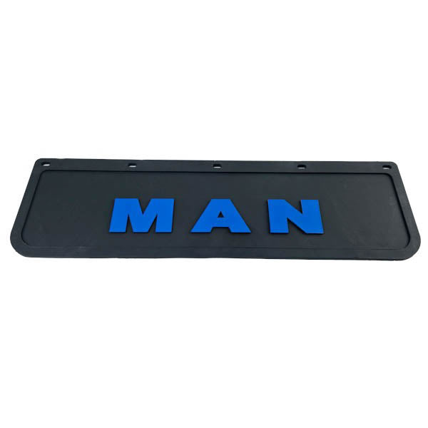 Spritzschutz Schmutzfänger Frontstoßstange MAN blau Schrift 600x180mm