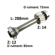 Schwenkbare Kardanwelle Mercedes Renault Getriebe ZF 9S109 12.91 | mit Lager und Flansch