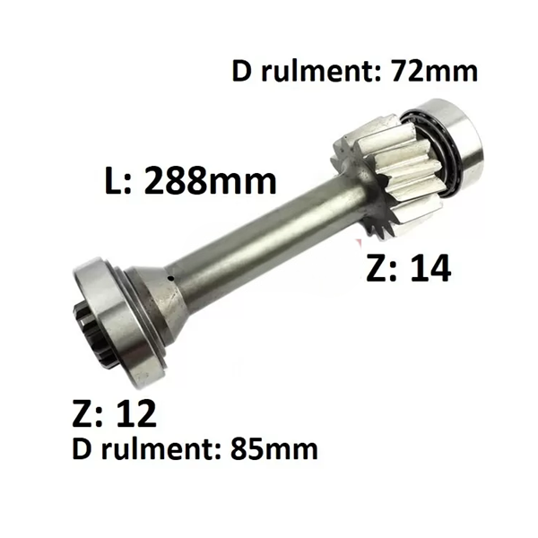Schwenkbare Kardanwelle Mercedes Renault Getriebe ZF 9S109 12.91 | mit Lager und Flansch