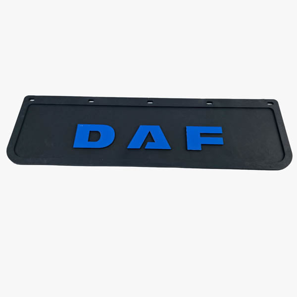 Spritzschutz Schmutzfänger Frontstoßstange DAF blau Schrift 600x180mm