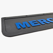 Spritzschutz Schmutzfänger Frontstoßstange Mercedes blau Schrift 600x180mm