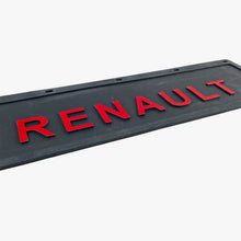 Spritzschutz Schmutzfänger Frontstoßstange Renault rot Schrift 600x180mm