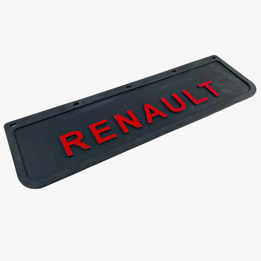 Spritzschutz Schmutzfänger Frontstoßstange Renault rot Schrift 600x180mm