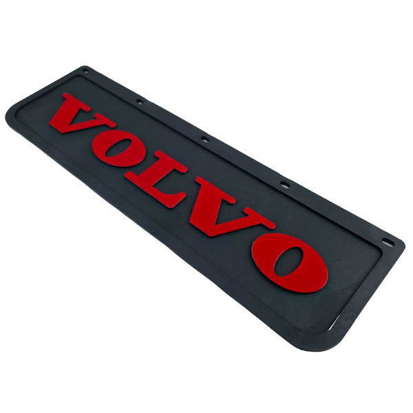Spritzschutz Schmutzfänger Frontstoßstange Volvo rot Schrift 600x180mm