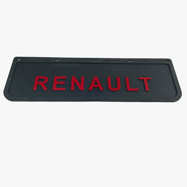 Spritzschutz Schmutzfänger Frontstoßstange Renault rot Schrift 600x180mm