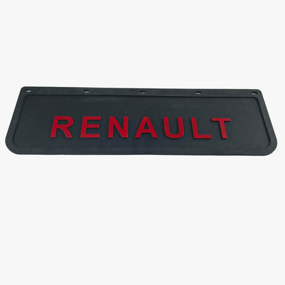 Spritzschutz Schmutzfänger Frontstoßstange Renault rot Schrift 600x180mm