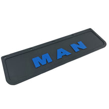 Spritzschutz Schmutzfänger Frontstoßstange MAN blau Schrift 600x180mm