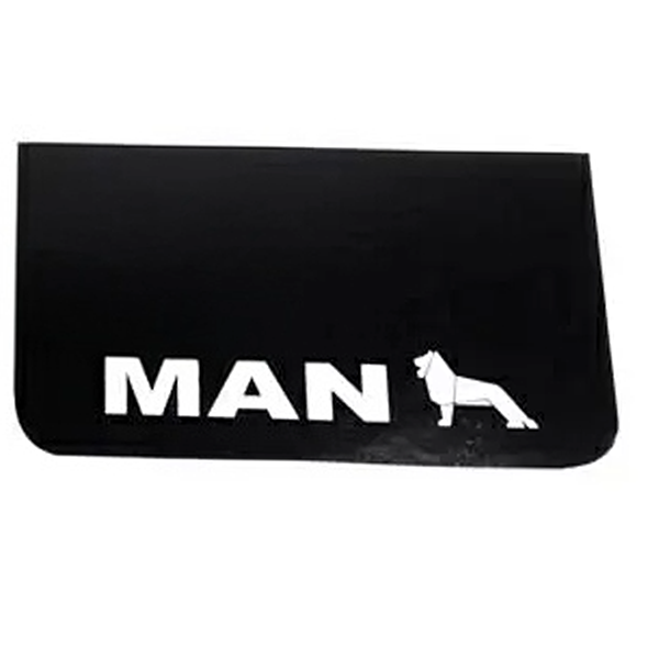 Schmutzfänger Spritzschutz MAN Logo weiß 36x64cm