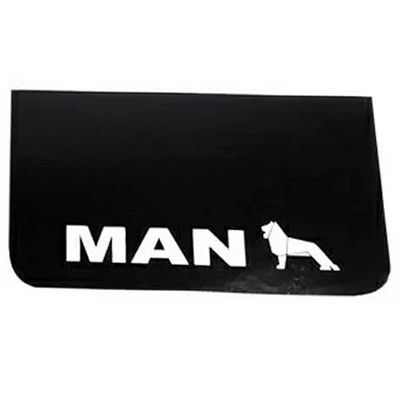 Schmutzfänger Spritzschutz MAN Logo weiß 36x64cm