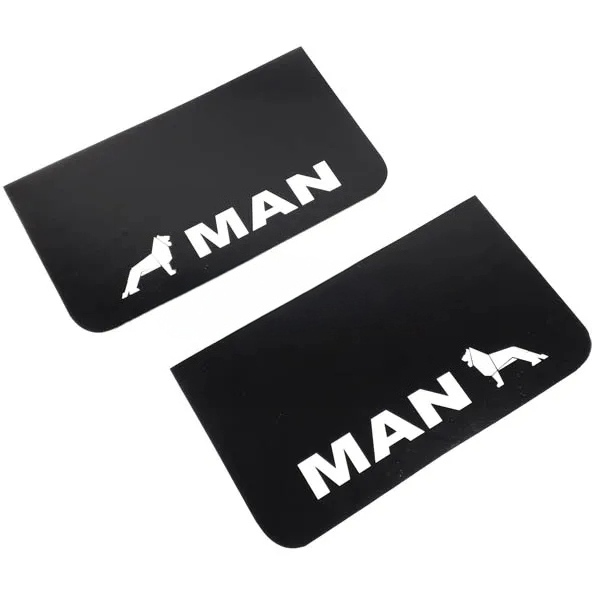Schmutzfänger Spritzschutz MAN Logo weiß 36x64cm