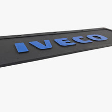 Spritzschutz Schmutzfänger Frontstoßstange Iveco blau Schrift 600x180mm