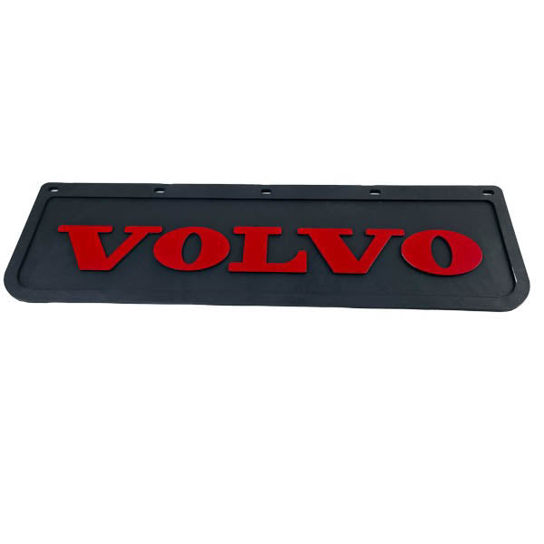 Spritzschutz Schmutzfänger Frontstoßstange Volvo rot Schrift 600x180mm