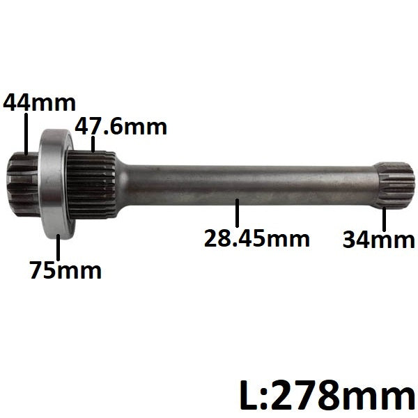 Kardanwelle 278mm PTO Mercedes Actros G155 mit Retarder 15236155278