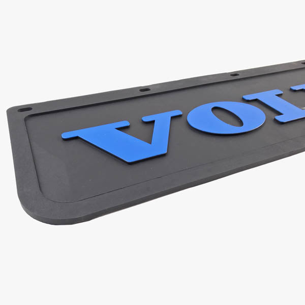 Spritzschutz Schmutzfänger Frontstoßstange Volvo blau Schrift 600x180mm