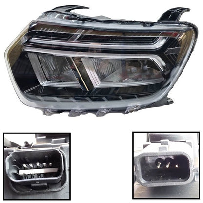 Scheinwerfer links Duster 2021-2024 260602287R LED Chromrahmen