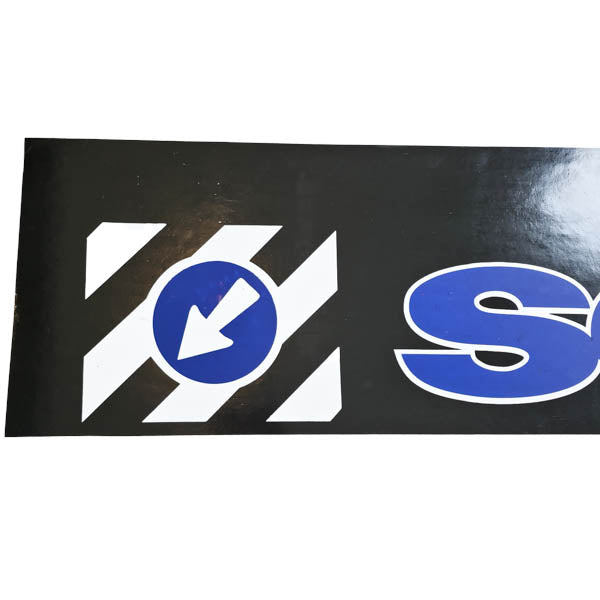 Schmutzfänger Spritzschutz Sattelzug Scania blau auf schwarz 40x240cm
