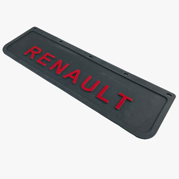 Spritzschutz Schmutzfänger Frontstoßstange Renault rot Schrift 600x180mm