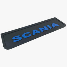 Spritzschutz Schmutzfänger Frontstoßstange Scania blau Schrift 600x180mm