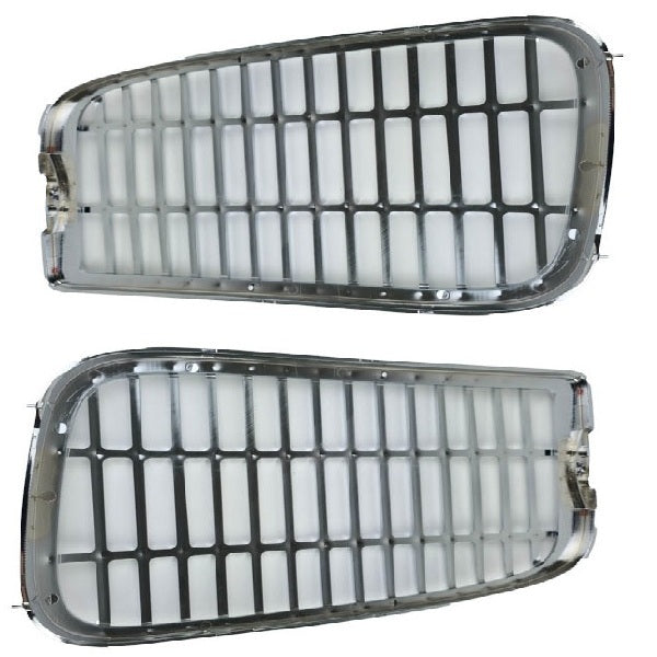 Set Scheinwerferrahmen Grill Mercedes Actros MP2 MP3 Chrom A9438260359 A9438260259