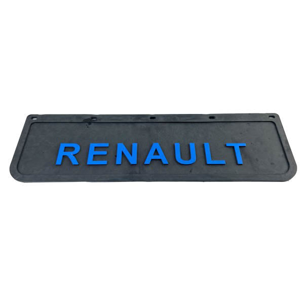 Spritzschutz Schmutzfänger Frontstoßstange Renault blau Schrift 600x180mm