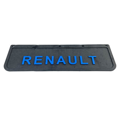 Spritzschutz Schmutzfänger Frontstoßstange Renault blau Schrift 600x180mm