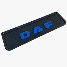 Spritzschutz Schmutzfänger Frontstoßstange DAF blau Schrift 600x180mm