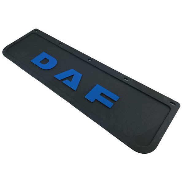 Spritzschutz Schmutzfänger Frontstoßstange DAF blau Schrift 600x180mm