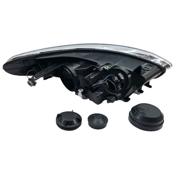 Linker Scheinwerfer Renault Fluence 2013-16 | 26060-0738R, mit Projektorlinse, elektrischem Leuchtweitenregulierungsmotor, schwarzer Innenrahmen
