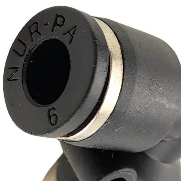 Kunststoff Steckverbinder L Kupplung 6mm Außengewinde 1/8 Zoll