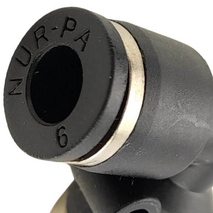 Kunststoff Steckverbinder L Kupplung 6mm Außengewinde 1/8 Zoll