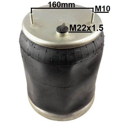 Luftfederbalg Sattelauflieger Cardi Zorzi Viberti | 391209K, 1R12703, mit Metallkolben, links, rechts