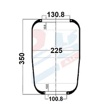 Luftfederbalg Iveco Eurocargo | 98411807, 1SC26032, 96987, 600370, 1788N, ohne Kolben, Standard