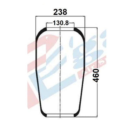 Luftfederbalg MAN TGA Lion's Neoplan | 916N1, 81436010095, ohne Kolben, Standard