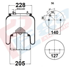 Luftfederbalg Reisebus Scania F/ K/ N | 1R11-840, mit Metallkolben, Standard
