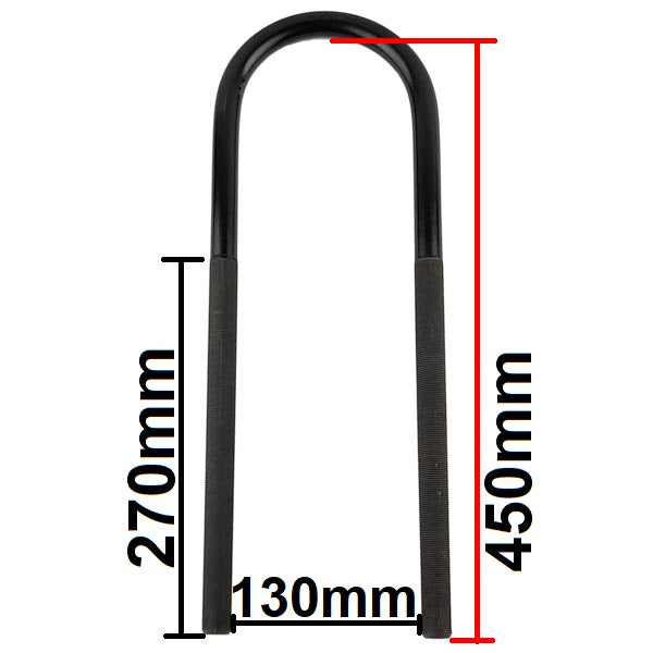 Sattelfederklemme mit ROR-Achse | 21206225 | M22 x 130 x 452,5 mm