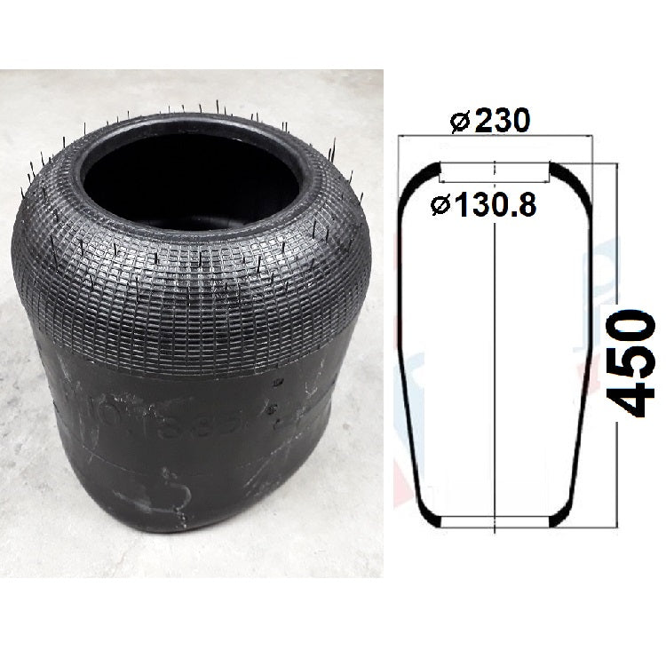 Luftfederbalg Iveco EuroTech MAN 3 TGA F/M 90 F/M/L 2000 | 1F20B1, 81436010134, 81436010150, ohne Kolben, Standard