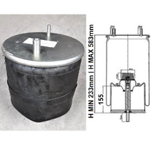 Luftfederbalg Sattelauflieger Gigant | V1DF21A-2, 166294, 2931412, mit Metallkolben, Standard