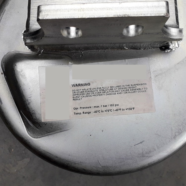 Luftfederbalg Antriebsachse Iveco Stralis Cursor | 41270462, V1E191, mit Kunststoffkolben, vorne, hinten, links